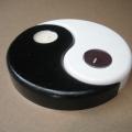 yin-yang peint D 18 cm Ep 3,5 cm